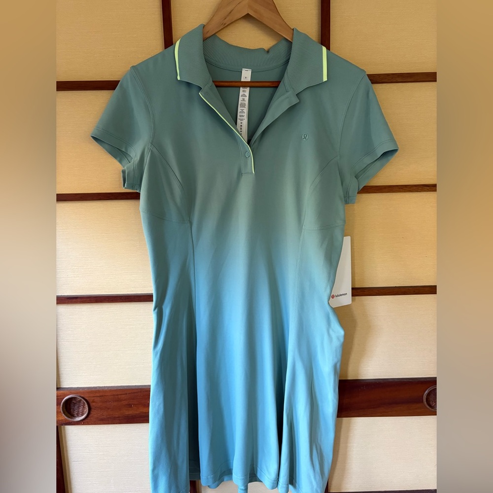 Lululemon Mint Short Sleeve Polo Dress